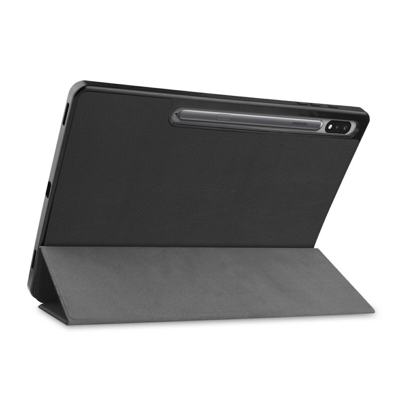 Funda inteligente Samsung Galaxy Tab S7 Plus Soporte para lápiz óptico de tres solapas