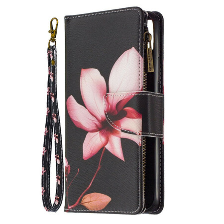 Funda Realme C11 Bolsillo con cremallera Flor