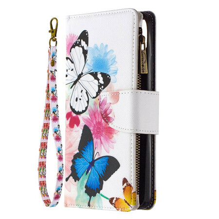 Funda Realme C11 Bolsillo con cremallera Flor