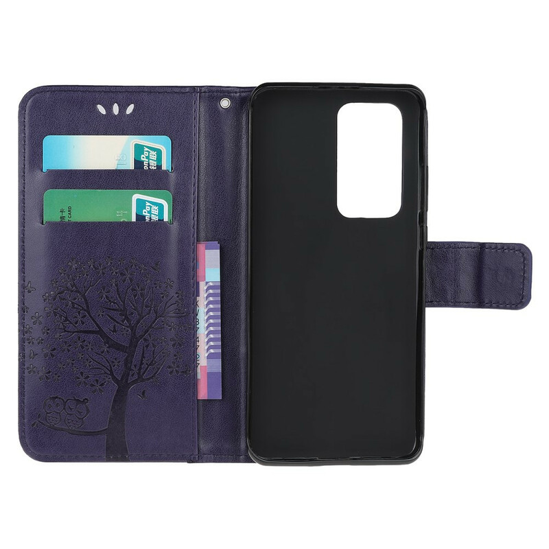 Xiaomi Mi 10T / 10T Pro Funda con colgante de árbol y búho