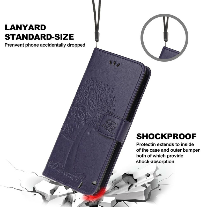 Xiaomi Mi 10T / 10T Pro Funda con colgante de árbol y búho