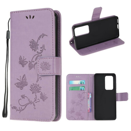 Funda Xiaomi Mi 10T / 10T Pro Mariposas y flores asiáticas