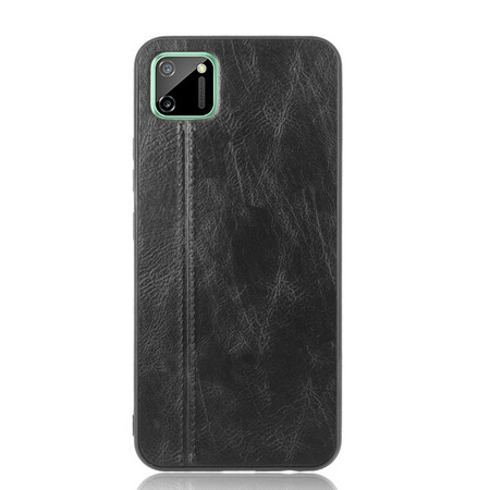 Funda de cuero estilo Realme C11 cosida