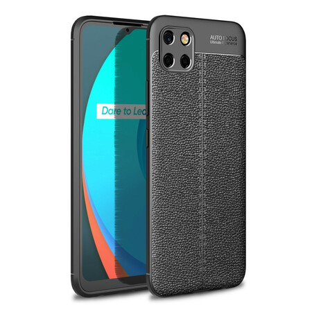 Funda C11 efecto cuero Línea doble Litchi