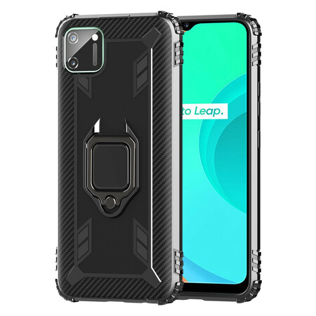 Anillo del Realme C11 y funda de fibra de carbono