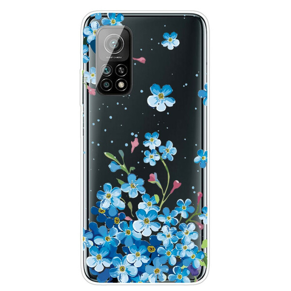 Xiaomi Mi 10T / 10T Pro Funda Blue Flower Bouquet