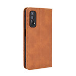 Flip Cover Realme 7 Vintage Leather Effect Stylish