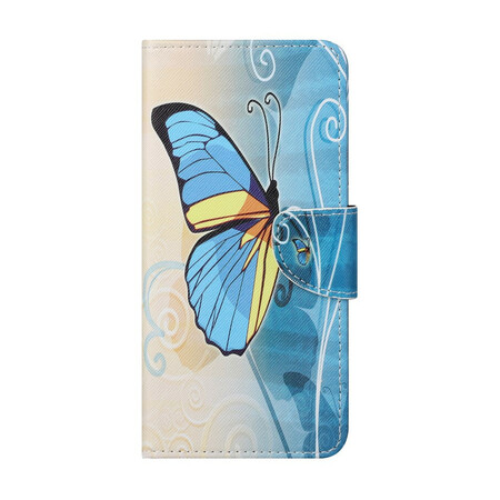 Xiaomi Mi 10T Lite Butterfly Funda Azul y Amarillo