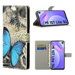 Xiaomi Mi 10T Lite Butterfly Funda Azul