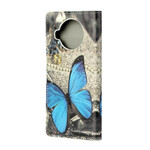 Xiaomi Mi 10T Lite Butterfly Funda Azul