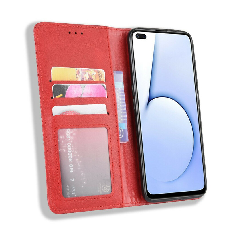 Flip Cover Realme X50 Vintage Leather Effect Stylish