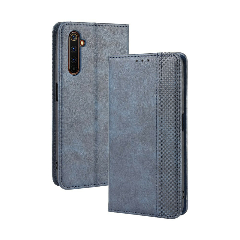 Flip Cover Realme X50 Pro Efecto Cuero Estilo Vintage