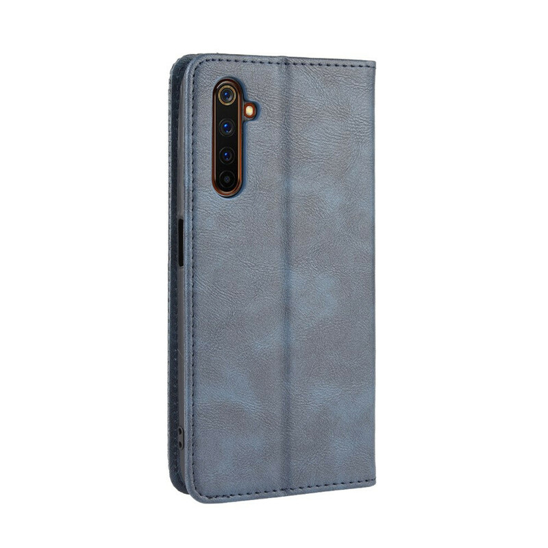 Flip Cover Realme X50 Pro Efecto Cuero Estilo Vintage