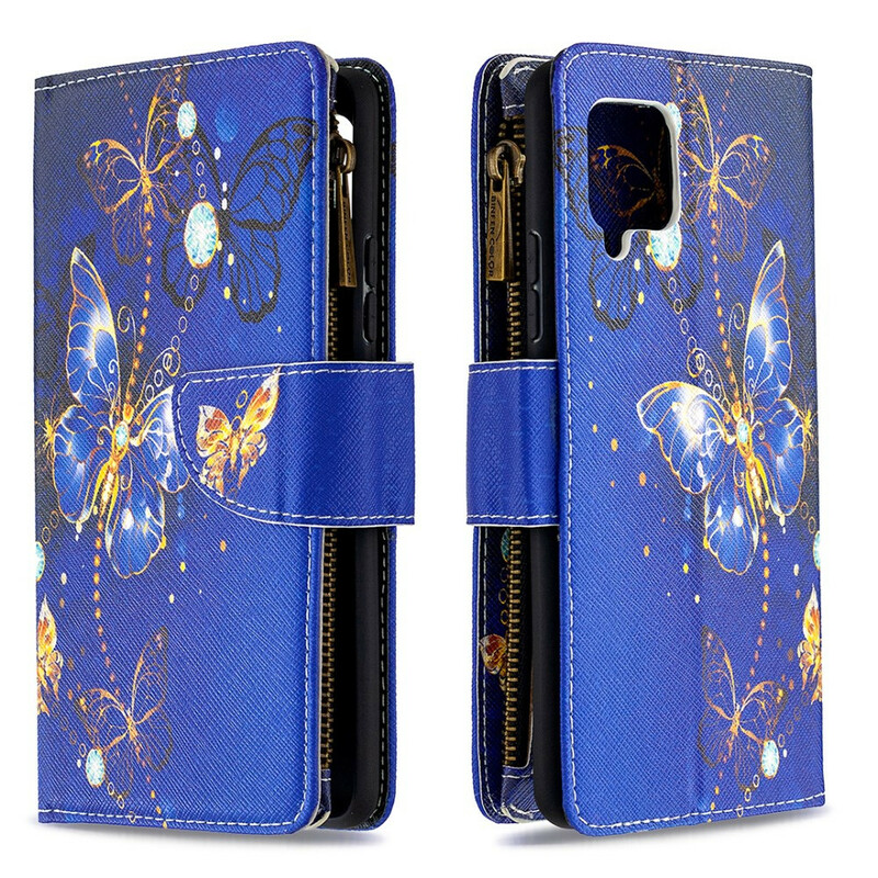 Funda Samsung Galaxy A42 5G Zipped Pocket Butterflies