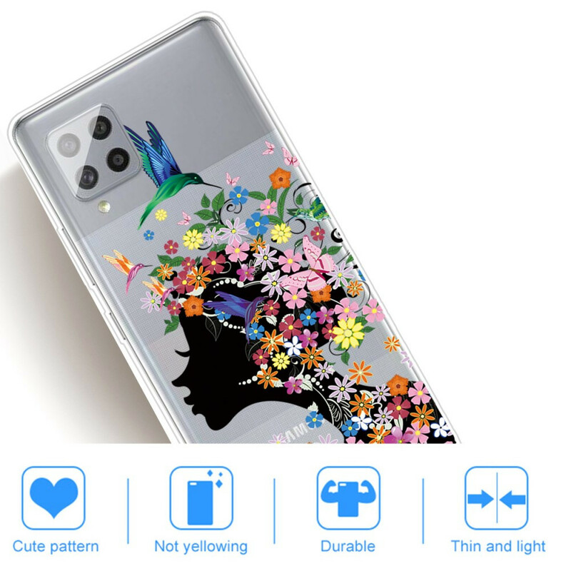 Funda Samsung Galaxy A42 5G Pretty Flowered Head