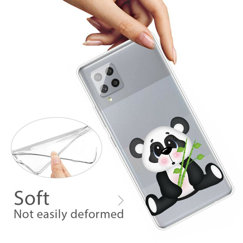 Samsung Galaxy A42 5G Funda Transparente Panda Triste