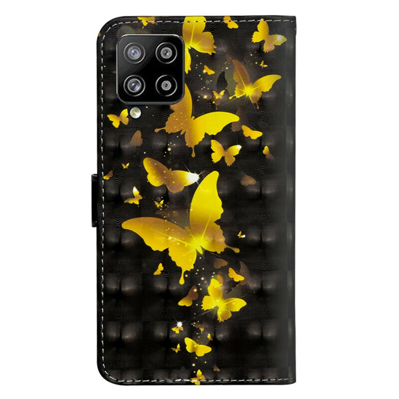 Funda Samsung Galaxy A42 5G Mariposas Amarillas