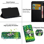 Funda Samsung Galaxy A42 5G Panda y Bamboo