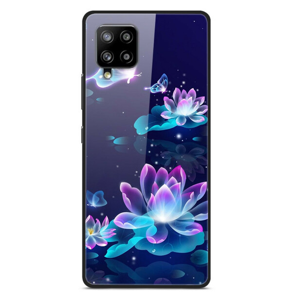 Funda de cristal templado Samsung Galaxy A42 5G Water Lilies