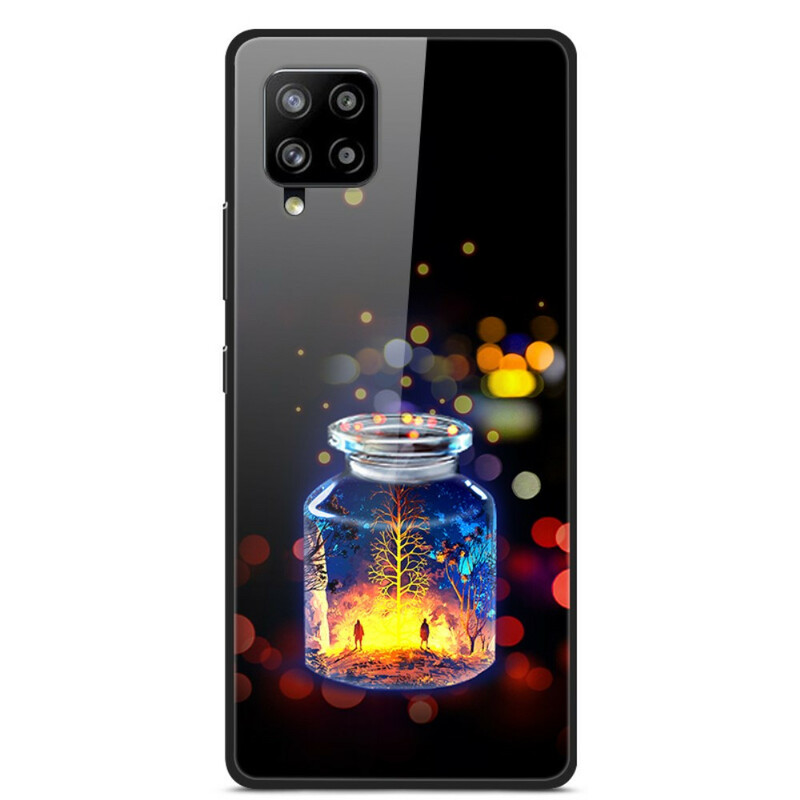 Samsung Galaxy A42 5G Funda de cristal templado Botella de los deseos