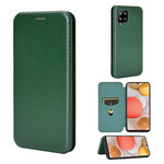 Flip Cover Samsung Galaxy A42 5G Fibra de Carbono