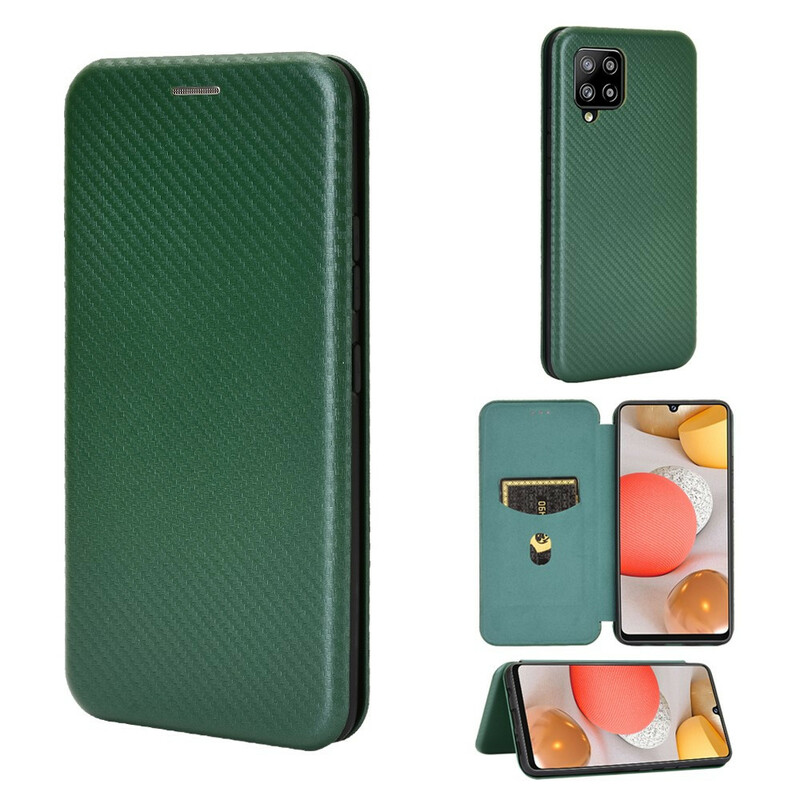 Flip Cover Samsung Galaxy A42 5G Fibra de Carbono