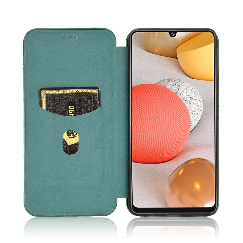 Flip Cover Samsung Galaxy A42 5G Fibra de Carbono