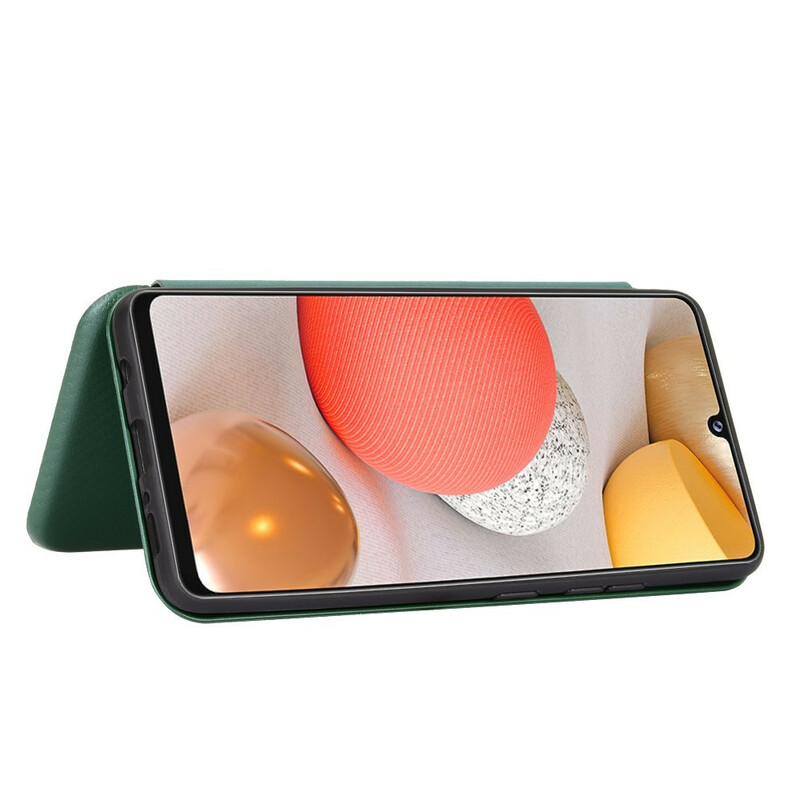 Flip Cover Samsung Galaxy A42 5G Fibra de Carbono