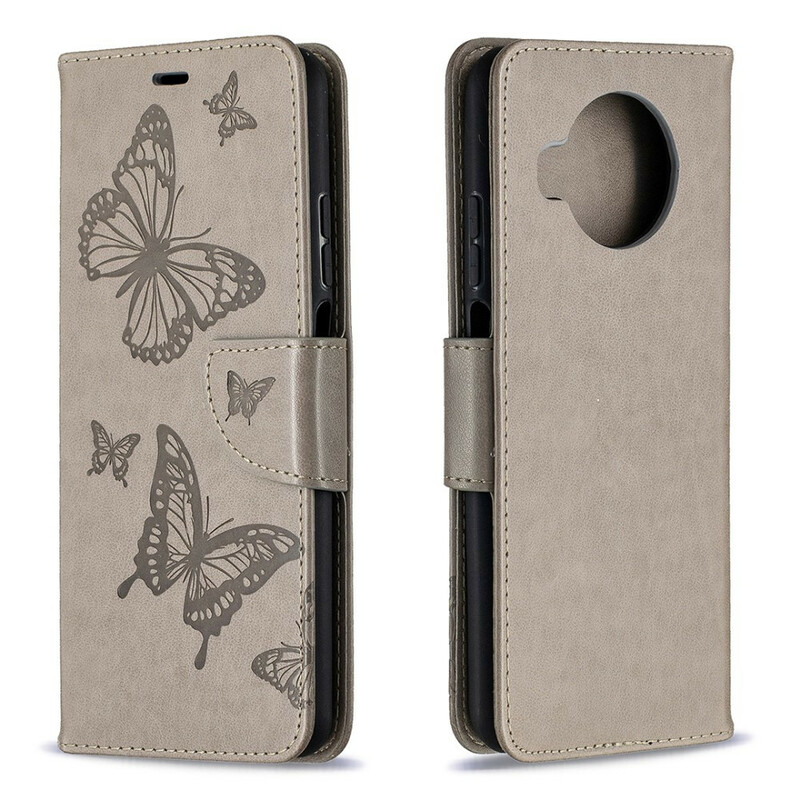 Funda con colgante Xiaomi Mi 10T Lite con estampado de mariposa