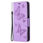 Funda con colgante Xiaomi Mi 10T Lite con estampado de mariposa