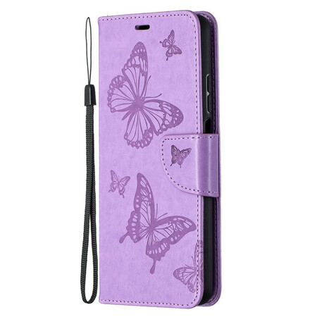 Funda con colgante Xiaomi Mi 10T Lite con estampado de mariposa