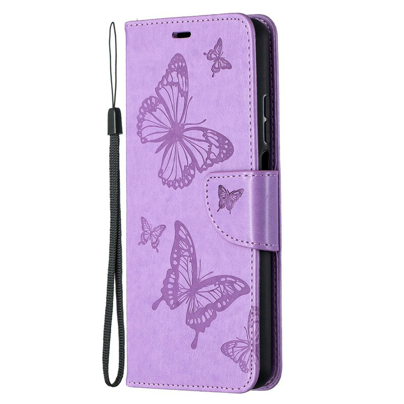 Funda con colgante Xiaomi Mi 10T Lite con estampado de mariposa
