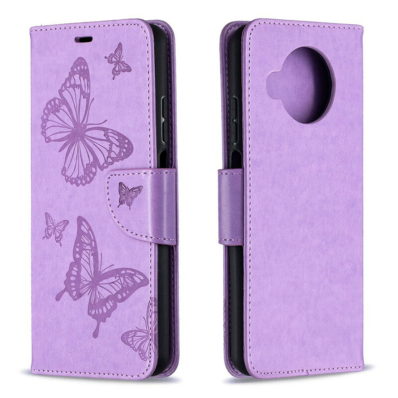 Funda con colgante Xiaomi Mi 10T Lite con estampado de mariposa