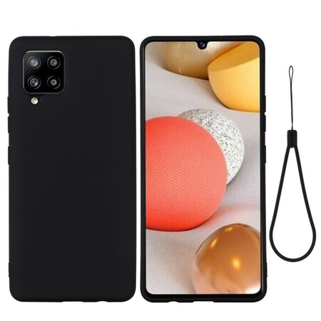 Funda de silicona para Samsung Galaxy A42 Liquid con colgante