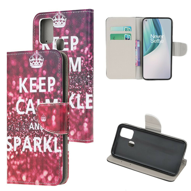 Funda OnePlus Nord N10 Keep Calm and Sparkle