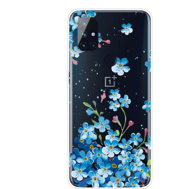 Funda de flores azules para OnePlus Nord N10