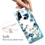 Funda transparente OnePlus N10 Mariposas y Flores Retro