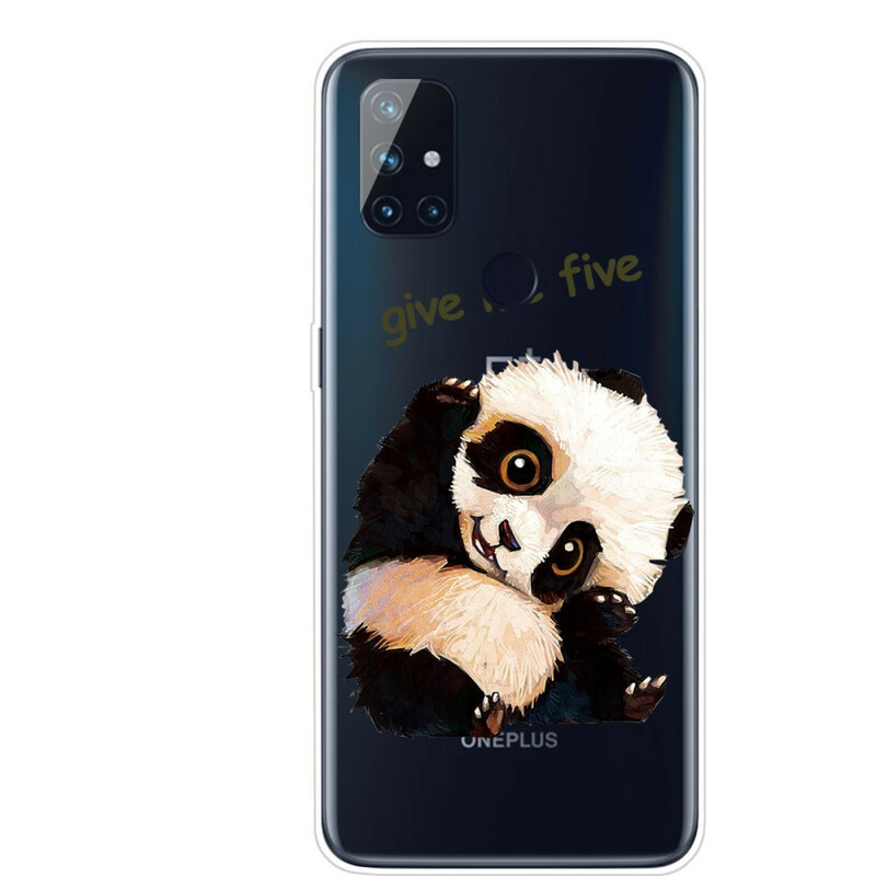 Funda Panda Transparente N10 de OnePlus Nord Give Me Five