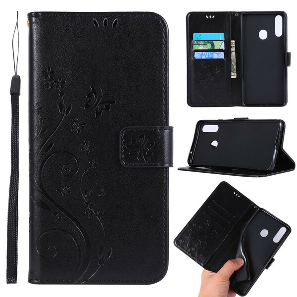 Funda Samsung Galaxy A20s Mariposas y Flores