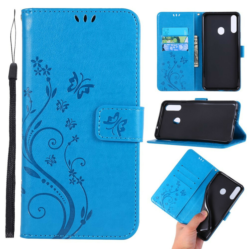 Funda Samsung Galaxy A20s Mariposas y Flores