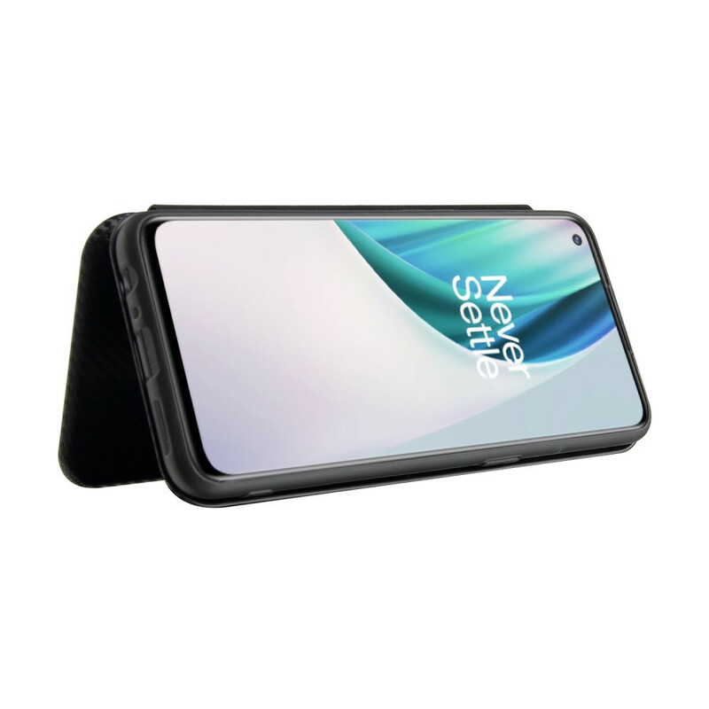 Flip Cover OnePlus Nord N10 Fibra de Carbono