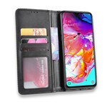 Funda Flip Cover Samsung Galaxy A20s Efecto Cuero