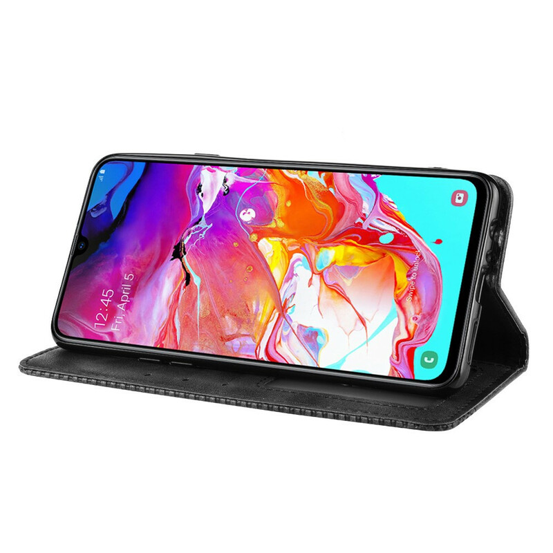 Funda Flip Cover Samsung Galaxy A20s Efecto Cuero