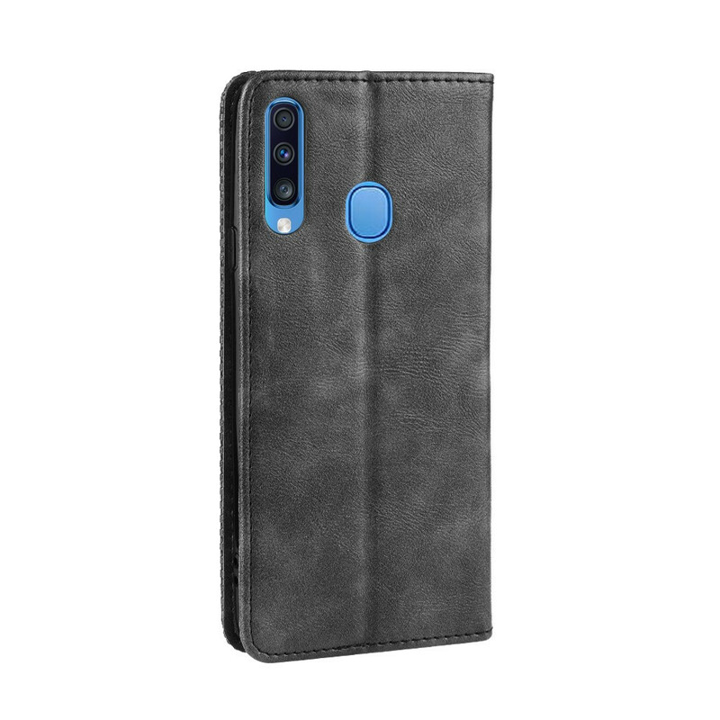 Funda Flip Cover Samsung Galaxy A20s Efecto Cuero