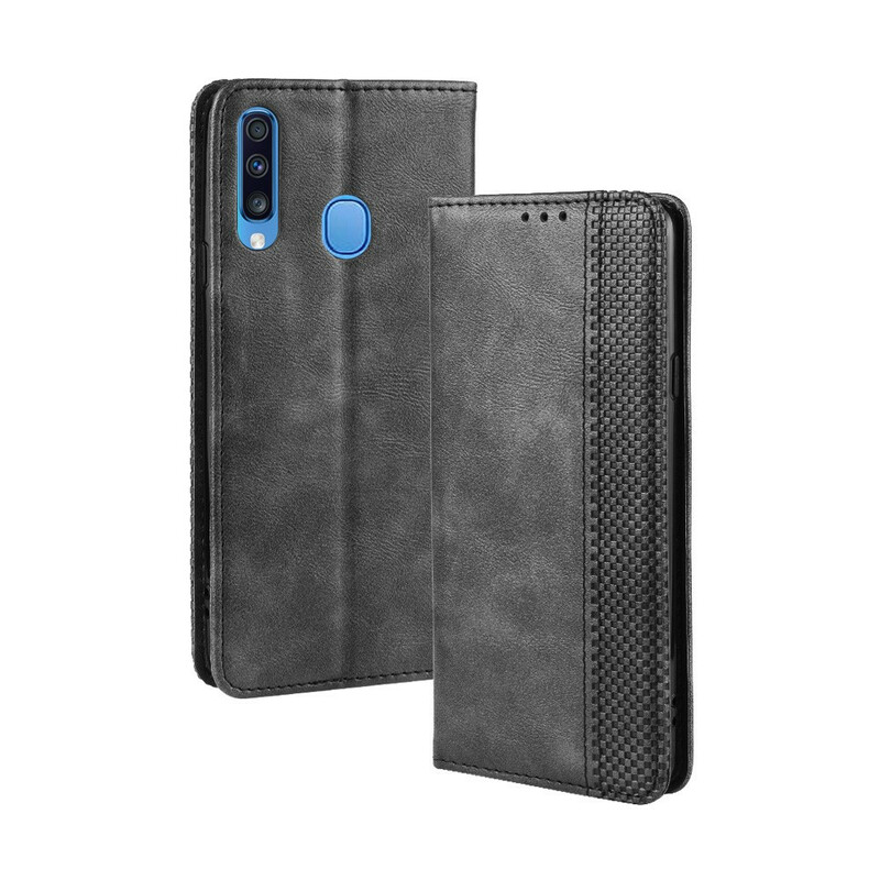 Funda Flip Cover Samsung Galaxy A20s Efecto Cuero