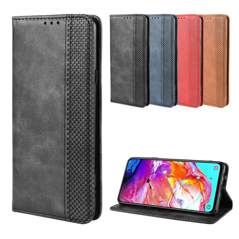 Funda Flip Cover Samsung Galaxy A20s Efecto Cuero