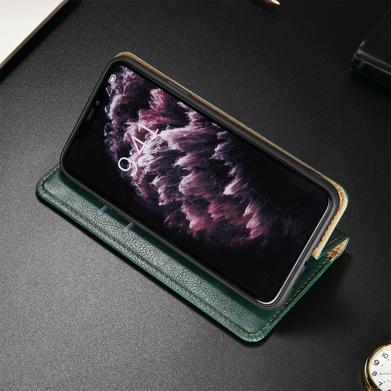 Flip Cover OnePlus Nord N10 Estilo Cuero Fino Flip Cover OnePlus Nord N10 Estilo Cuero Fino