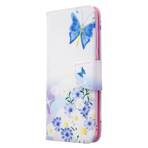 Funda Samsung Galaxy M11 Pintada Mariposas y Flores