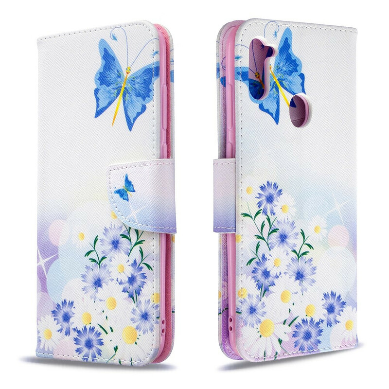 Funda Samsung Galaxy M11 Pintada Mariposas y Flores