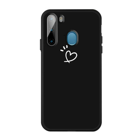 Funda de silicona para Samsung Galaxy M11 con corazón palpitante